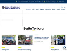 Tablet Screenshot of dishub.pasuruankab.go.id